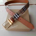 AAA Quality Copy Burberry Gold Buckle Belt 35mm Men's Fashion